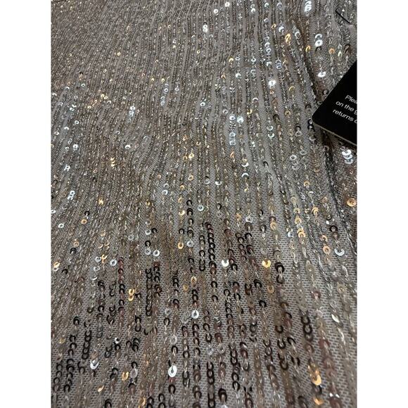 nwt EXPRESS HIGHRISE SEQUINED TROUSER DISCO WOMENS SMALL - Picture 4 of 9